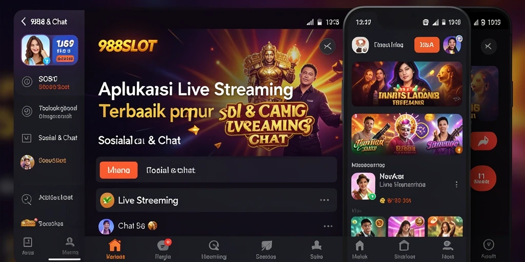 Antarmuka pengguna 988SLOT saat siaran langsung yang interaktif dan menarik.