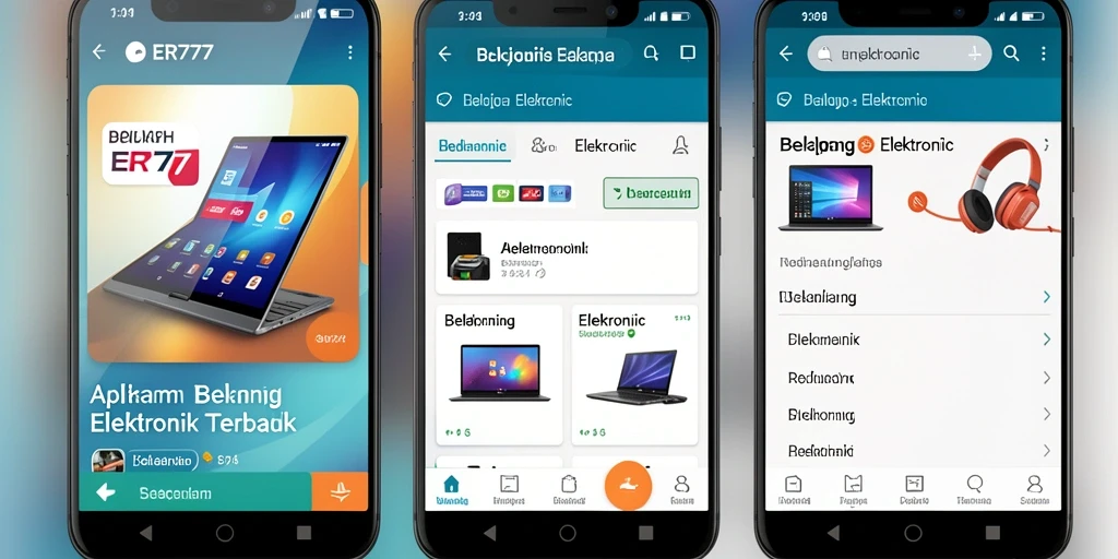 Tampilan antarmuka pengguna aplikasi ER777 yang modern dan fungsional.