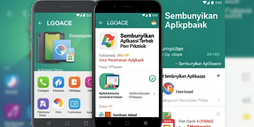 Antarmuka LGOACE untuk menyembunyikan aplikasi dengan mudah dan cepat.