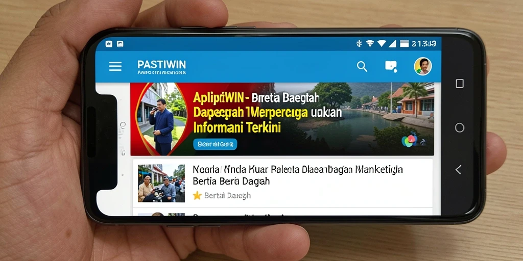 Tampilan antarmuka PASTIWIN yang sederhana dan informatif.