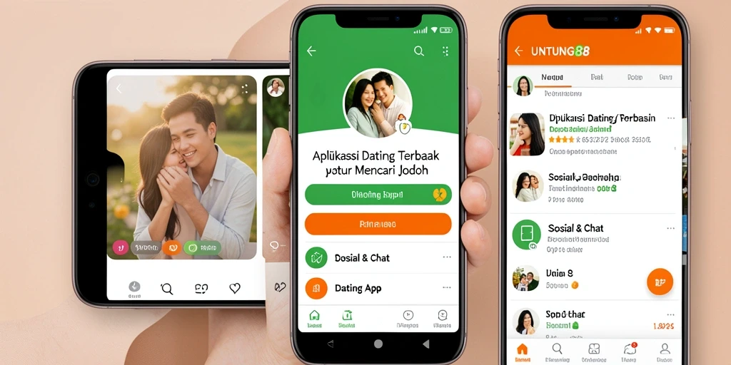 Antarmuka pengguna UNTUNG88 yang modern dan menarik untuk aplikasi Dating.