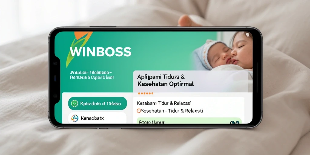 Antarmuka WINBOSS menunjukkan kemudahan akses fitur Tidur & Relaksasi.